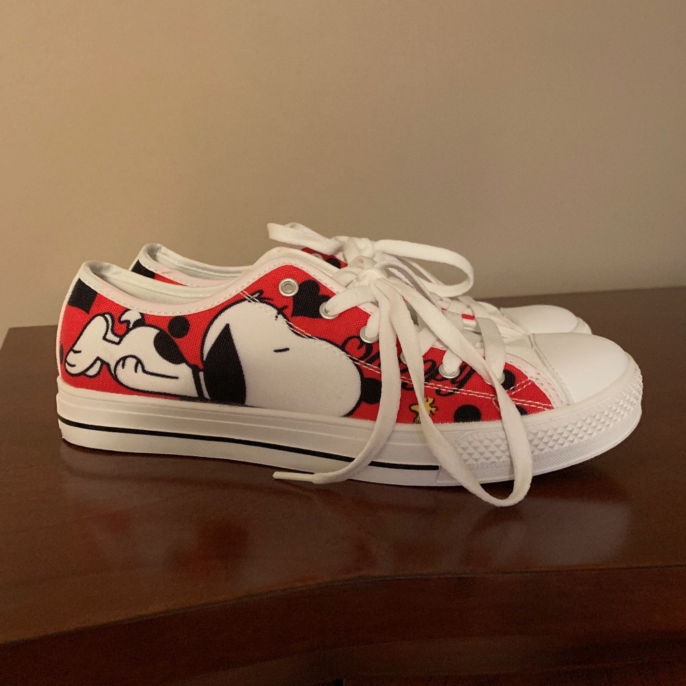 Snoopy Converse-Style Sneakers
